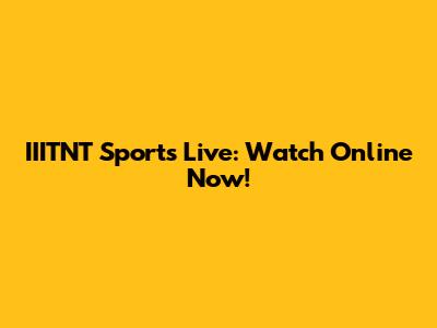 IIITNT Sports Live: Watch Online Now!