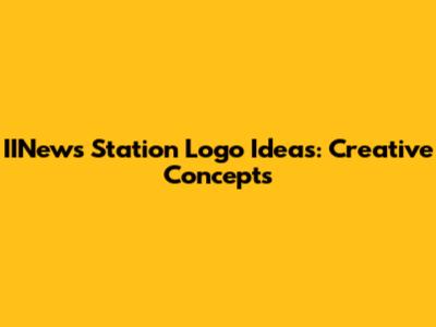 IINews Station Logo Ideas: Creative Concepts
