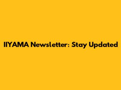 IIYAMA Newsletter: Stay Updated