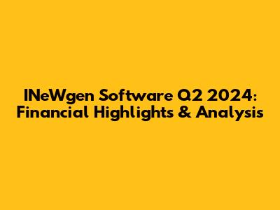 INeWgen Software Q2 2024: Financial Highlights & Analysis