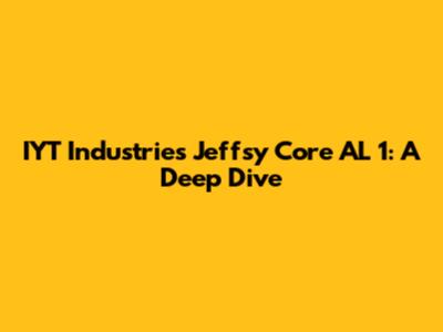IYT Industries Jeffsy Core AL 1: A Deep Dive