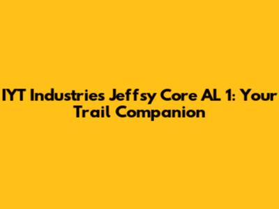 IYT Industries Jeffsy Core AL 1: Your Trail Companion