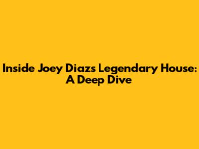 Inside Joey Diaz's Legendary House: A Deep Dive
