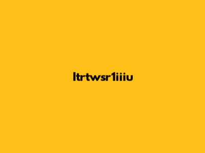 Itrtwsr1iiiu