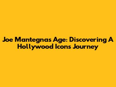 Joe Mantegna's Age: Discovering A Hollywood Icon's Journey