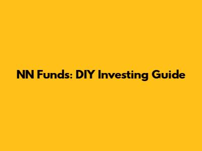 NN Funds: DIY Investing Guide