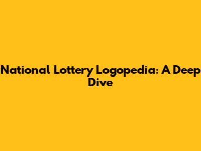National Lottery Logopedia: A Deep Dive