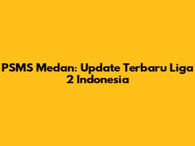 PSMS Medan: Update Terbaru Liga 2 Indonesia
